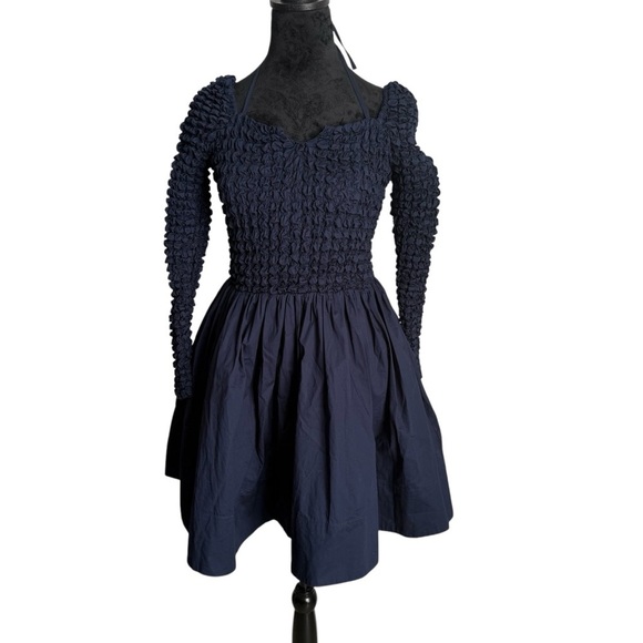 Staud Cassidy dress Size (4) Small navy blue (NWT) - Picture 4 of 7